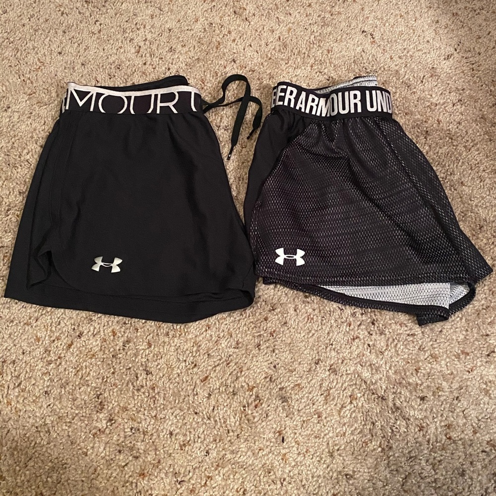 COPY - Lot of Two Women’s UA running shorts size …